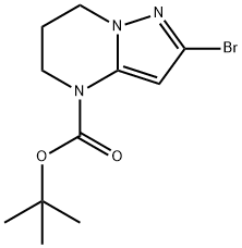 2-溴-6,7-二氢吡唑并[1,5-A]嘧啶-4(5H)-羧酸叔丁酯, 2167954-27-8, 结构式