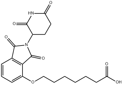 Heptanoic acid, 7-[[2-(2,6-dioxo-3-piperidinyl)-2,3-dihydro-1,3-dioxo-1H-isoindol-4-yl]oxy]-, 2169266-69-5, 结构式