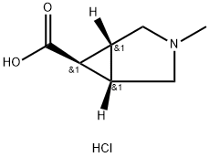 外向-3-甲基-3-氮杂双环[3.1.0]己烷-6-甲酸盐酸盐, 2170489-24-2, 结构式