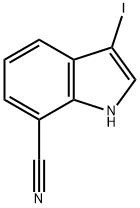 3-碘-1H-吲哚-7-腈, 2170826-58-9, 结构式