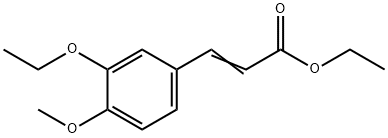 2-Propenoic acid, 3-(3-ethoxy-4-methoxyphenyl)-, ethyl ester, 2172612-56-3, 结构式