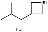 3-(2-甲基丙基)氮杂环丁烷盐酸盐, 2174002-49-2, 结构式