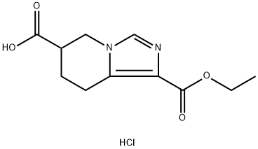 1-(乙氧羰基)-5,6,7,8-四氢咪唑并[1,5-A]吡啶-6-羧酸盐酸, 2177266-70-3, 结构式