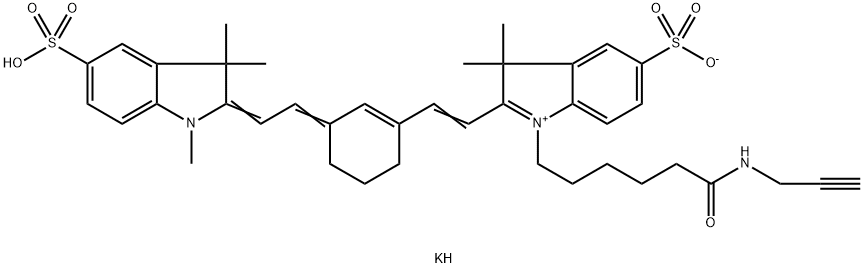 磺化Cy7 炔烃, 2183440-56-2, 结构式