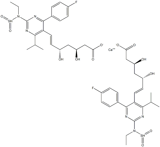 瑞舒伐他汀钙杂质B01, 2185805-14-3, 结构式