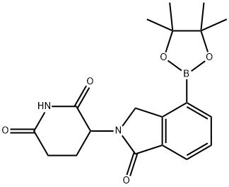 3-(1-氧代-4-(4,4,5,5-四甲基-1,3,2-二氧杂硼烷-2-基)异吲哚啉-2-基)哌啶-2,6-二酮, 2193080-10-1, 结构式