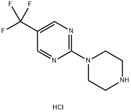 2-哌嗪-1-基-5-(三氟甲基)嘧啶二盐酸盐, 2197052-44-9, 结构式