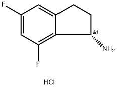 (S)-5,7-二氟-2,3-二氢-1H-茚-1-胺盐酸盐, 2197054-96-7, 结构式