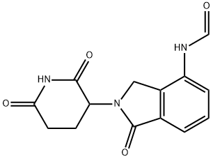 Formamide, N-[2-(2,6-dioxo-3-piperidinyl)-2,3-dihydro-1-oxo-1H-isoindol-4-yl]-, 2197414-56-3, 结构式