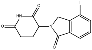 3-(4-碘-1-氧代异吲哚啉-2-基)哌啶-2,6-二酮, 2207541-30-6, 结构式