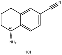 (R)-5-氨基-5,6,7,8-四氢萘-2-甲腈盐酸盐, 2208138-72-9, 结构式