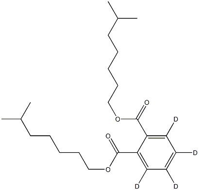 Bis(6-methylheptyl) Phthalate-3,4,5,6-d4	, 2209087-06-7, 结构式