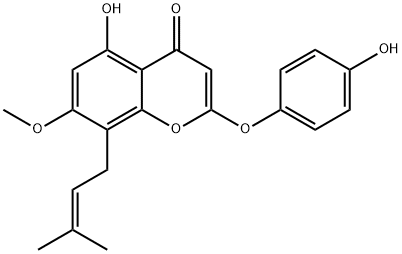 7-O-Methylepimedo<i></i>nin G, 2220243-40-1, 结构式