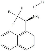 (S)-2,2,2-三氟-1-(萘-1-基)乙胺盐酸盐, 2222662-58-8, 结构式