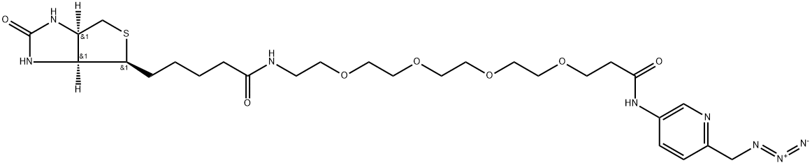生物素-PEG4-甲基吡啶疊氮, 2222687-71-8, 結構式