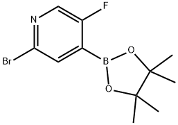 2-溴-5-氟-4-(4,4,5,5-四甲基-1,3,2-二氧硼杂环戊烷-2-基)吡啶, 2223033-31-4, 结构式