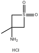 3-amino-3-methyl-1lambda6-thietane-1,1-dione hydrochloride, 2225141-46-6, 结构式