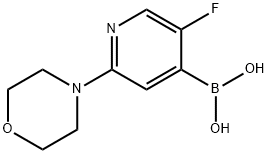 5-氟-2-(吗啉-4-基)吡啶-4-基]硼酸, 2225174-90-1, 结构式