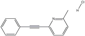 2 -甲基- 6 -(苯乙炔基)吡啶,盐酸, 823198-78-3, 结构式