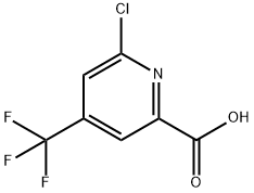 6-氯-4-(三氟甲基)吡啶甲酸, 823222-00-0, 结构式