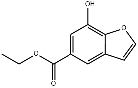 7-羟基苯并呋喃-5-甲酸乙酯, 831222-95-8, 结构式