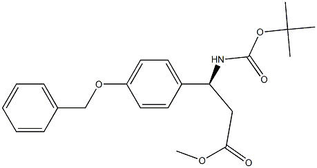 (βS)-β-[[(1,1-DiMethylethoxy)carbonyl]aMino]-4-phenylMethoxy-benzenepropanoic Acid Methyl Ester, 832089-66-4, 结构式