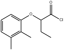 2-(2,3-二甲基苯氧基)丁酰氯化物, 833460-84-7, 结构式