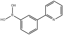 3-(吡啶-2-基)苯硼酸, 833485-13-5, 结构式