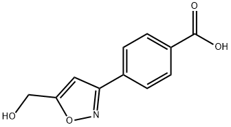4-(5-羥甲基-3-異噁唑基)苯甲酸, 835594-13-3, 結(jié)構(gòu)式