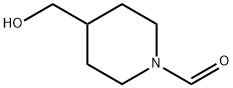 4-(羟甲基)哌啶-1-甲醛, 835633-50-6, 结构式