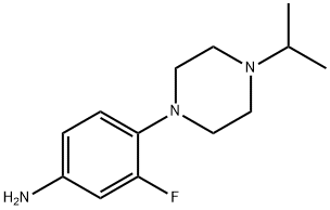 3-氟-4-(4-异丙基哌嗪-1-基)苯胺, 835633-79-9, 结构式