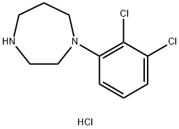 1-(2,3-DICHLOROPHENYL)-1,4-DIAZEPANE HYDROCHLORIDE, 839712-09-3, 结构式
