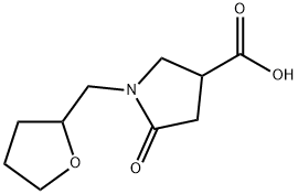 5-氧代-1-(四氢-呋喃-2-基甲基)-吡咯烷-3-羧酸, 842972-22-9, 结构式