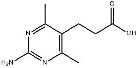 3-(2-氨基-4,6-二甲基-嘧啶-5-基)-丙酸, 842973-02-8, 结构式