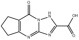 8-羰基-5,6,7,8-四氢-4H-环戊烷[D][1,2,4]-三唑并[1,5-A]嘧啶-2-羧酸, 842975-47-7, 结构式