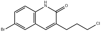 6-溴-3-(3-氯丙基)喹啉-2(1H)-酮, 848170-40-1, 结构式