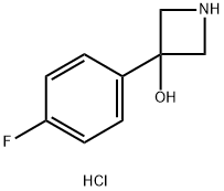 3-(4-氟苯基)吖丁啶-3-醇盐酸, 848192-95-0, 结构式