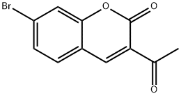 3-乙酰基-7-溴-2H-1-苯并吡喃-2-酮, 848322-75-8, 结构式