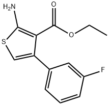 2-氨基-4-(3-氟苯基)噻吩-3-甲酸乙酯, 849659-38-7, 结构式