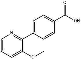 4-(3-甲氧基吡啶-2-基)苯甲酸, 849757-80-8, 结构式