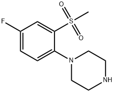 1-[4-氟-2-(甲砜)苯基]哌嗪, 849938-78-9, 结构式