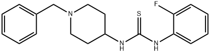 1-(1-苄基哌啶-4-基)-3-(2-氟苯基)硫脲, 850023-52-8, 结构式