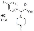 (4-氟苯基)(哌嗪-1-基)乙酸二盐酸盐, 853681-12-6, 结构式