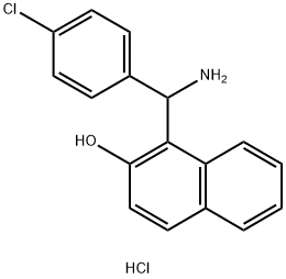 1-[氨基-(4-氯苯基)甲基]-2-萘酚盐酸盐, 856209-29-5, 结构式