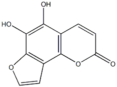 4,6,7-三羟基-5-苯并呋喃丙烯酸 DELTA-内酯, 857019-99-9, 结构式