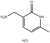 3-(氨基甲基)-6-甲基-1,2-二氢吡啶-2-酮二盐酸, 857429-62-0, 结构式