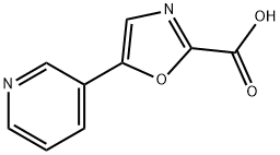 5-(吡啶-3-基)噁唑-2-羧酸, 857521-74-5, 结构式