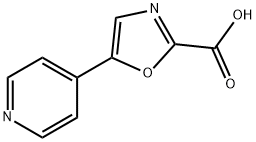 5-(4-吡啶基)-2-恶唑羧酸, 857521-75-6, 结构式