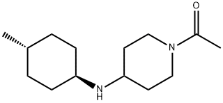 1-乙酰基-N-(4-甲基环己基)哌啶-4-胺, 859524-25-7, 结构式