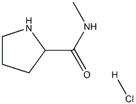 N-甲基-2-吡咯烷甲酰胺盐酸盐, 859537-16-9, 结构式